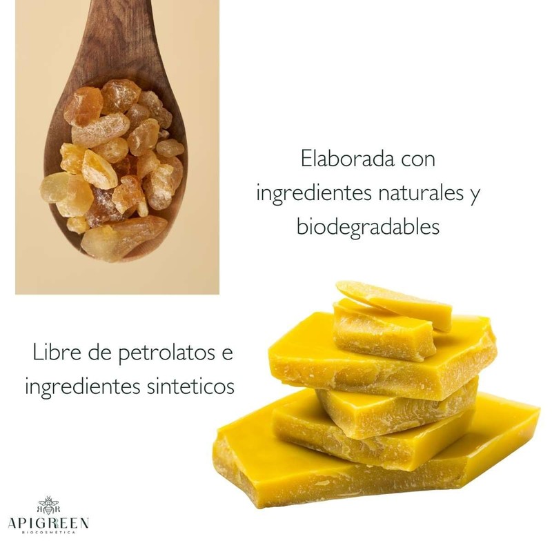 APIGREEN - CERA ESPAÑOLA ELÁSTICA EN PASTILLAS 1kg, Aroma Azuleno,
