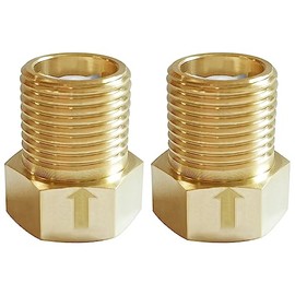 Joywayus - Válvula de Retención de Latón 1/2" Hembra a 1/2" Rosca Macho Unidireccional Antirretorno (Paquete de 2)