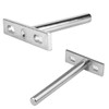 VOANZO 4Pcs Floating Shelf Bracket Set,T-Shape Invisible Laminate Brackets,3in Solid