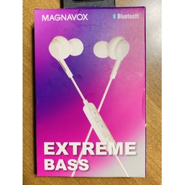 Magnavox Extreme Bass Bluetooth Earphones - White