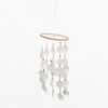 VIE Naturals Windchime 45 cm Hanging Height, White Capiz Shells