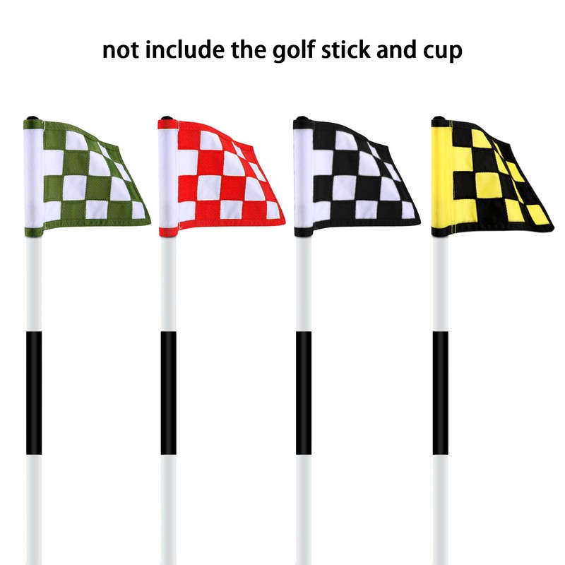 Golf Flag,Konday Checkered Training Putting Green Flags, Golf Target Flags