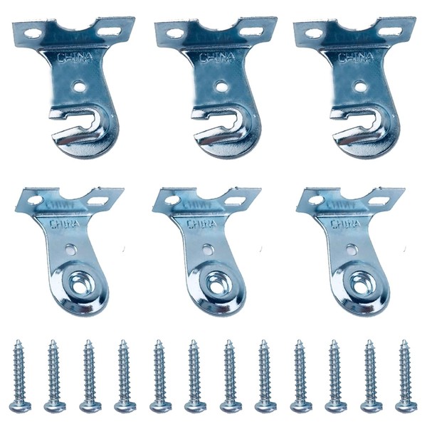 Kowibcl 6pcs Roller Window Shade Outside Mount Brackets with Screws,