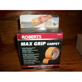 Roberts Max Grip Indoor Carpet Tape Brown 1.88" x 75' Installation Roll 50-550