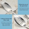 Cooking Spoons Set of 2, Stainless Steel Kitchen Solid Slotted