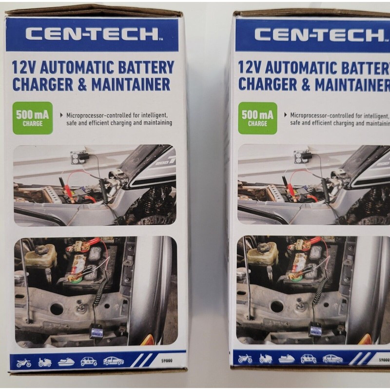 Cen Tech 2 Pack 12 Volt Automatic Car Battery Float