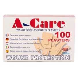 A-Care Washproof Assorted Plasters - Box of 100