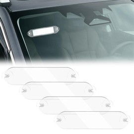 Tweruna 4 PCS Windshield Sticker Holder with Adhesive and Suction Cups, Ipass Sticker Holder, Universal Transponder Windshield Mount for All Major Toll Passes