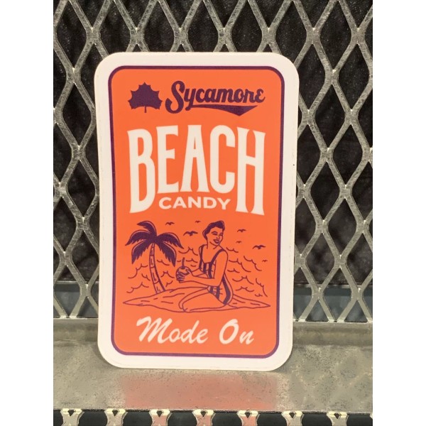 Sycamore Brewing Charlotte BEACH CANDY IPA Beer Sticker N Carolina