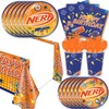141Pcs Dart War Parties,Dart War Party Tableware Party Disposable Dinnerware