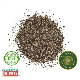 US Farmers Black Pepper Table Ground - Pure & Fresh Ground Pepper 24-28Mesh - 3LB/48oz
