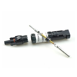 Ikemi MC4 Connector with Backflow Prevention Diode for Solar Panel Solar Power Generation Equipment Fuse 2 Pack 20A