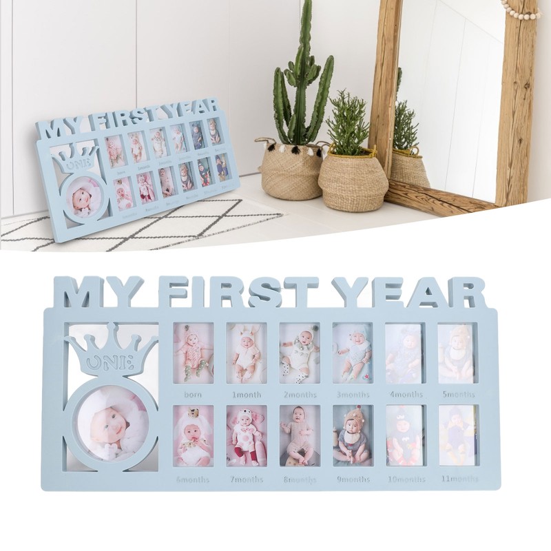 Newborn Photo Frame Durable Polished 12 Small Picture Frames Record