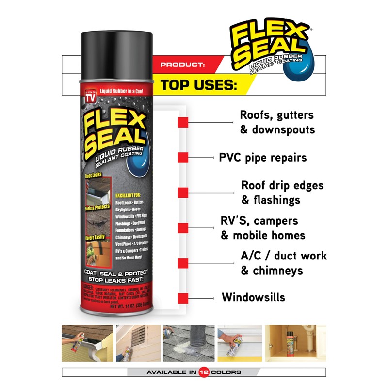 Flex Seal, 14 oz, 2-Pack, Blue, Stop Leaks Instantly, Waterproof