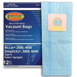 EnviroCare Replacement Micro Filtration Vacuum Cleaner Dust Bags made to fit Carpet Pro Uprights CPU 12 Pack