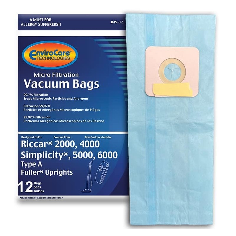 EnviroCare Replacement Micro Filtration Vacuum Cleaner Dust Bags made to