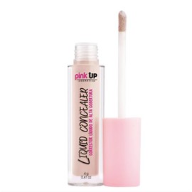 PINK UP | Liquid Concealer | Corrige imperfecciones con cobertura ligera y sin cuartearse | Acabado natural de larga duración | Corrector de ojeras | Contorno maquillaje | Soft Beige| Modelo 202