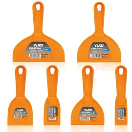 6 Pack Putty Knife 1.5" 2" 3" 4" 5" 6" Plastic Paint Scraper Tool Set Heavy Duty Drywall Repair kit,Flexible Spackle Knives with Hang Hole,Wall Putty for Spreader,Wallpaper,Mud,Plaster,Taping,Floor