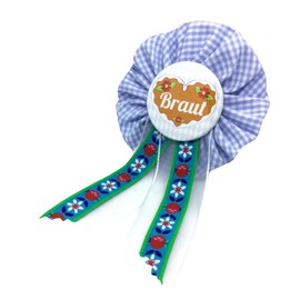 Svea Anne Order – Bride To Be Bridal Order Blue Check Check Madl Oktoberfest JGA Young Geselle Goodbye Button Gift