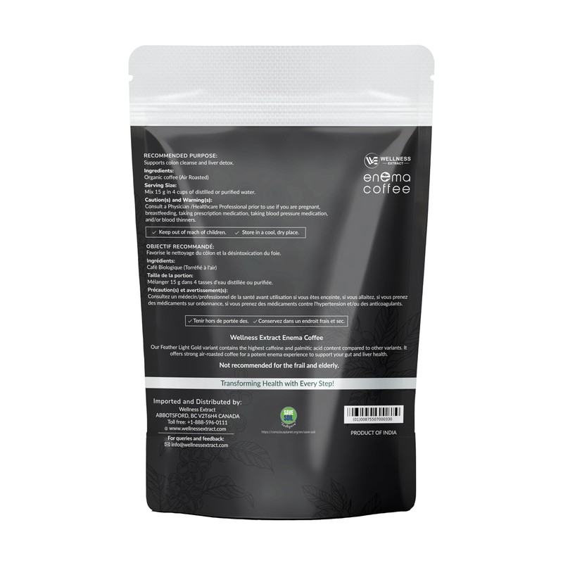 Wellness Extract Premium Organic Smooth Air Roast Coffee Mold-Free, USDA