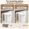 Hanging Trash Can for Kitchen Waste – Dual-Open Lid with