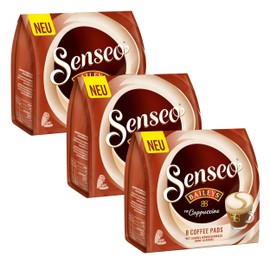 Senseo Type Cappuccino Baileys Coffee Pods, Aromatic, Coffee, Soluble Coffee, 3 x 8 Pads