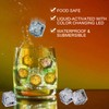 Light Up Ice Cubes Bulk, 200 PCS Orange Led Ice