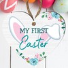 My First Easter Wooden Heart Plaque | Rabbit Ears &