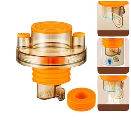 Washing Machine Drain Hose Seal Anti-Odor Floor Drain Plug Sewer Pipe Seal Ring Sealing Cover Adapter （Suitable for 1.96in/2.95in Diameter Pipe）