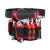 Tool Belt, Small Tool Pouch with Belt Clip, Collapsible Tool