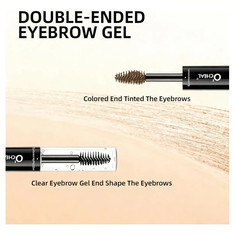 Tinte De Cejas Doble + Gel De Peinado De Larga