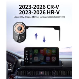 Masergogo Wireless Charging car Phone Holder for Honda HRV HR-V/CRV CR-V Hybrid 2023-2026 Accessories 7/9 inch Screen Fixed Clip,360° Rotation car Phone Mount Compatible with MagSafe