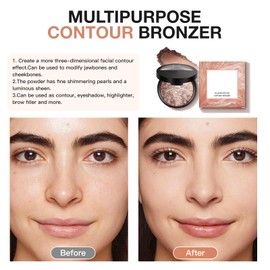 XdealCozyxc Baked Brighten Foundation Medium, Buildable Sheer to Light Coverage