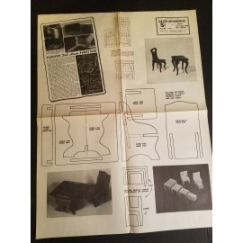 Delta Vintage Delta Milwaukee Woodworking Template Sheet 8 Toy Furniture Patterns