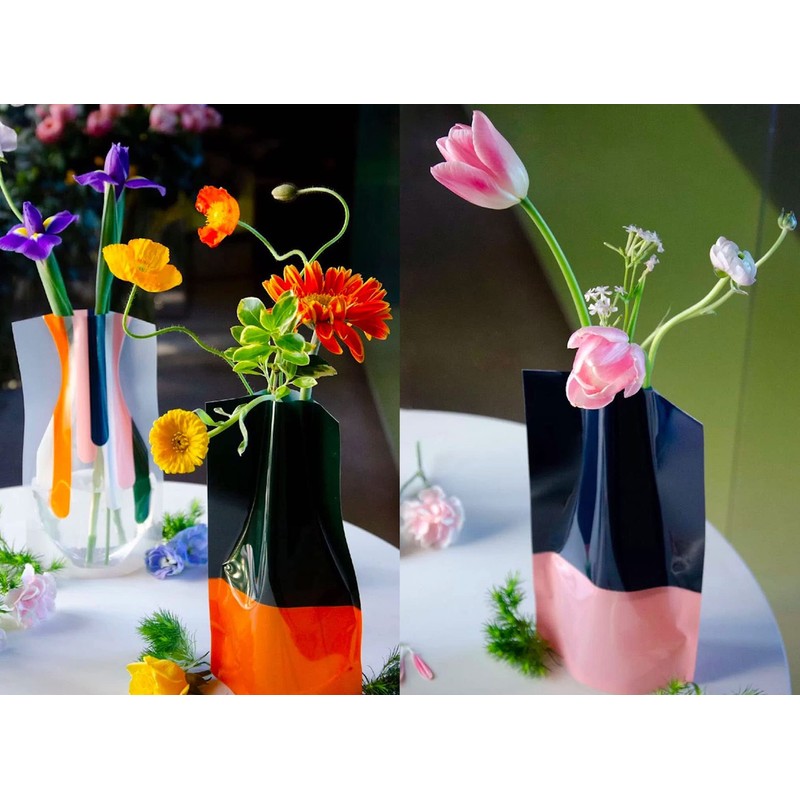 BLOFLO Collapsible Flower Vase, Foldable Vase, Expandable Vase, Plastic Flower