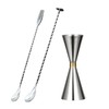 DFsucces Measuring Cup 30/45ml Stainless Steel Jigger Cup Graduated Cocktail