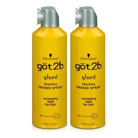 Got2b Laca Para El Cabello Pegado, 12 Onzas, Paquete De 2