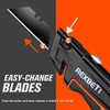 REXBETI Box Cutter 2-Pack, Utility Knife with Blade Storage, 18