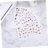 Healvian 10 Sheets Easter Themed Nail Stickers Press-on Nails 3D