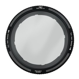 H&Y RB8-82 Black Mist, 2.7 - 3.2 inches (67 - 82 mm), REVORING Black Promist 1/8 with Variable Step-up Ring, Filter Diameter: 2.6 inches (67 mm), 3.0 inches (72 mm), 3.0 inches (77 mm), 3.2 inches (82