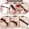 PH PandaHall 8 Sets Toggles Buttons Leather Buttons 6.6x1.2 inch