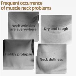 AH-8 Firming Neck Cream – Hexapeptide-Infused Neck Cream for Tightening & Lifting – Reduce Fine Lines, Wrinkles, Double Chin & Sagging Skin – With Dual Roller Massage Applicator 120g