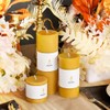 3PCS 3"x 3" Beeswax Pillar Candles, Made of Pure Natural