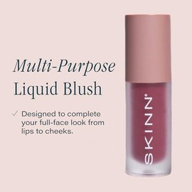 SKINN Treatment Liquid Blush for Cheeks, Berry - Vibrant, Long-Lasting & Buildable Color - Skincare-Infused Make-Up for Fine Lines & Wrinkles - Hydrating & Lightweight Face Makeup Cosmetics