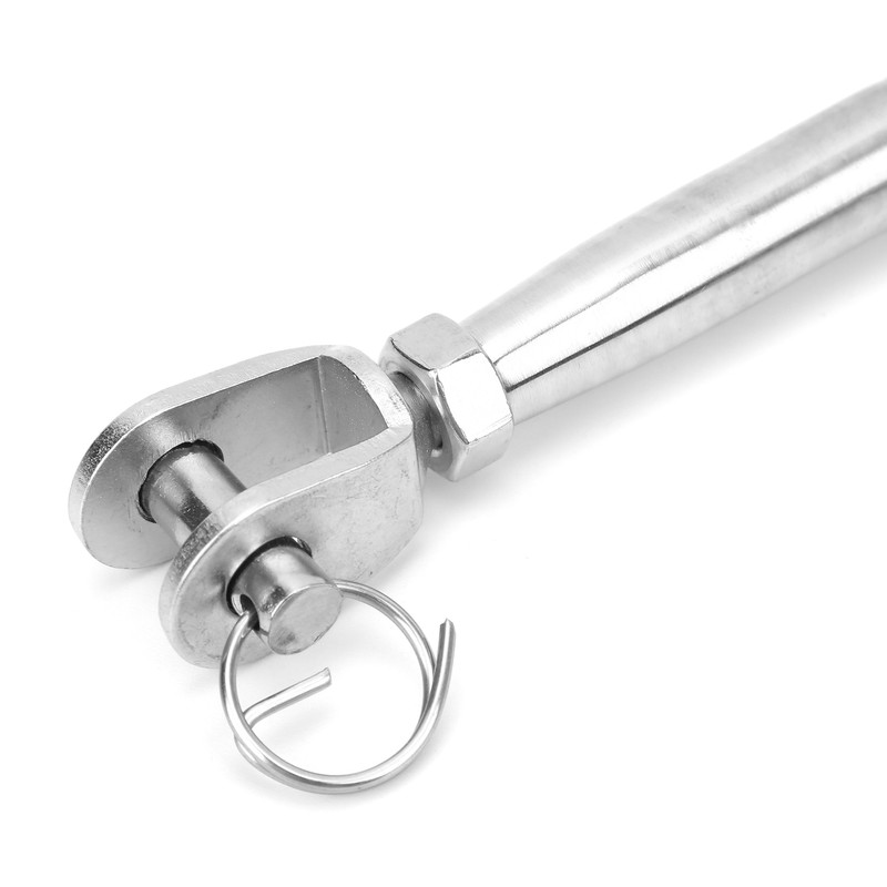 2pcs Jaw and Jaw Turnbuckle Stainless Steel Turnbuckle Rigging Screw