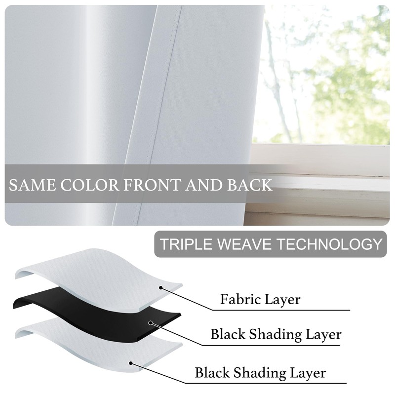 NICETOWN Bathroom Curtains for Privacy, Portable Self Adhesive Window Covering