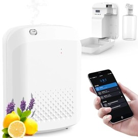 Difusor de aromaterapia con Bluetooth, difusor de aceites esenciales de atomizacin inteligente, control remoto de aplicacin inteligente, adecuado...  