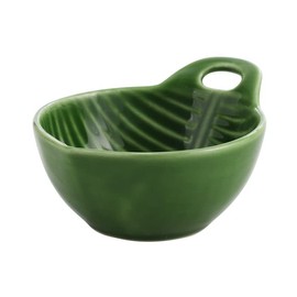 Ceramic Indigo Folea Petite Ball, Green, Size: Approx. W4.3 x D3.5 x H2.1 inches (11 x 9 cm), 22190