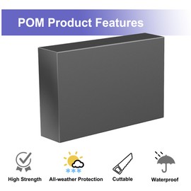 Hehdbz 3 Pack Extension Connector, 100mm High Strength POM Handrail Fittings for Flat Rectangular Handrail Cable Railing System Deck Stair, Fits HT10 HL10 HT14 Flat Handrail Accessories