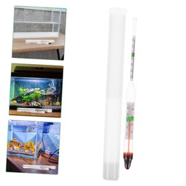 Milisten 1 Set Dichtemessgerät für Meerwasseraquarien, Wasserzähler, Aerometer, Salinität, Premium Salinometer für Aquarien, Meerwasserbehälter, ein Glas Meerwasser